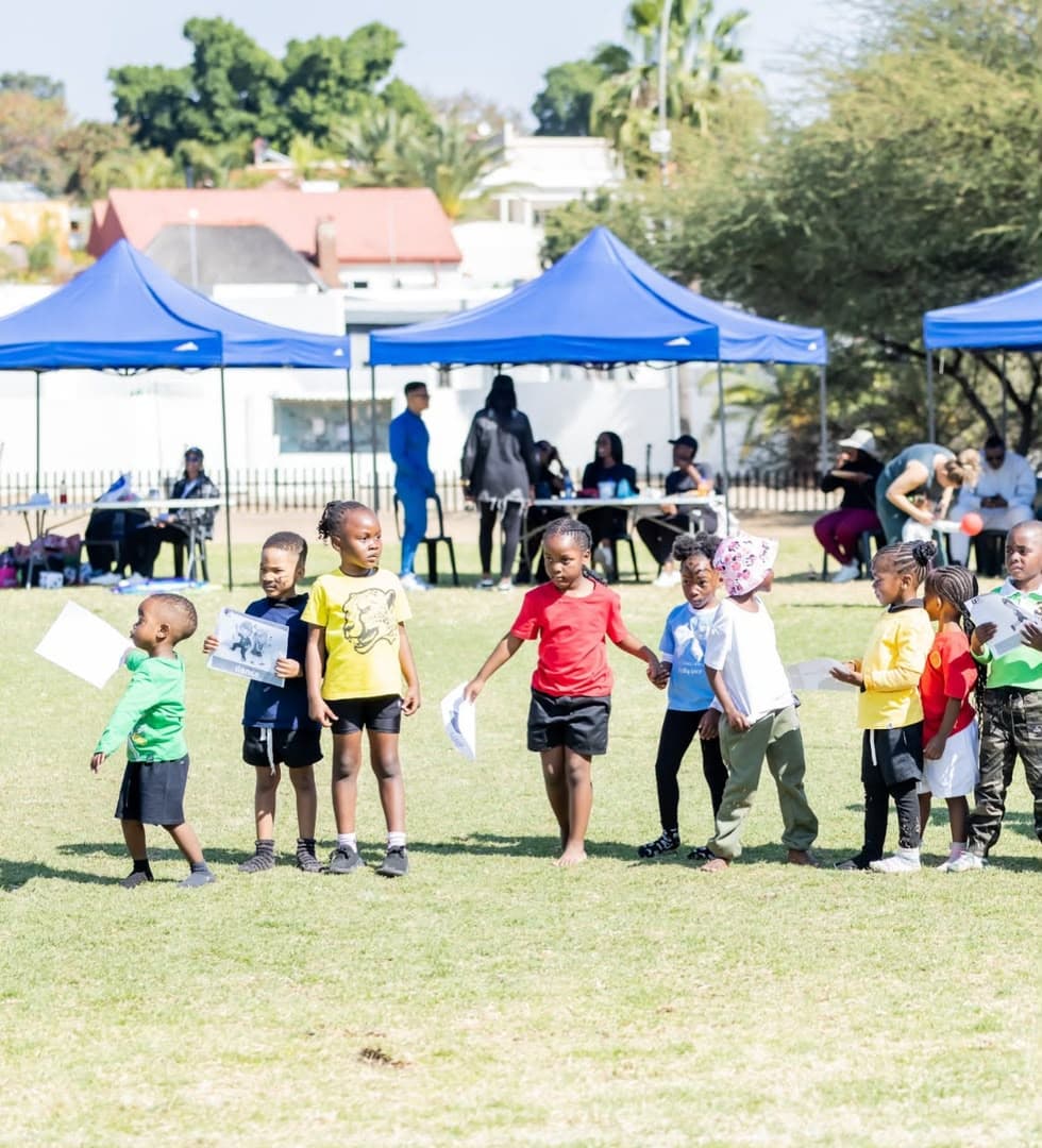 Children enjoying an outdoor academy activity