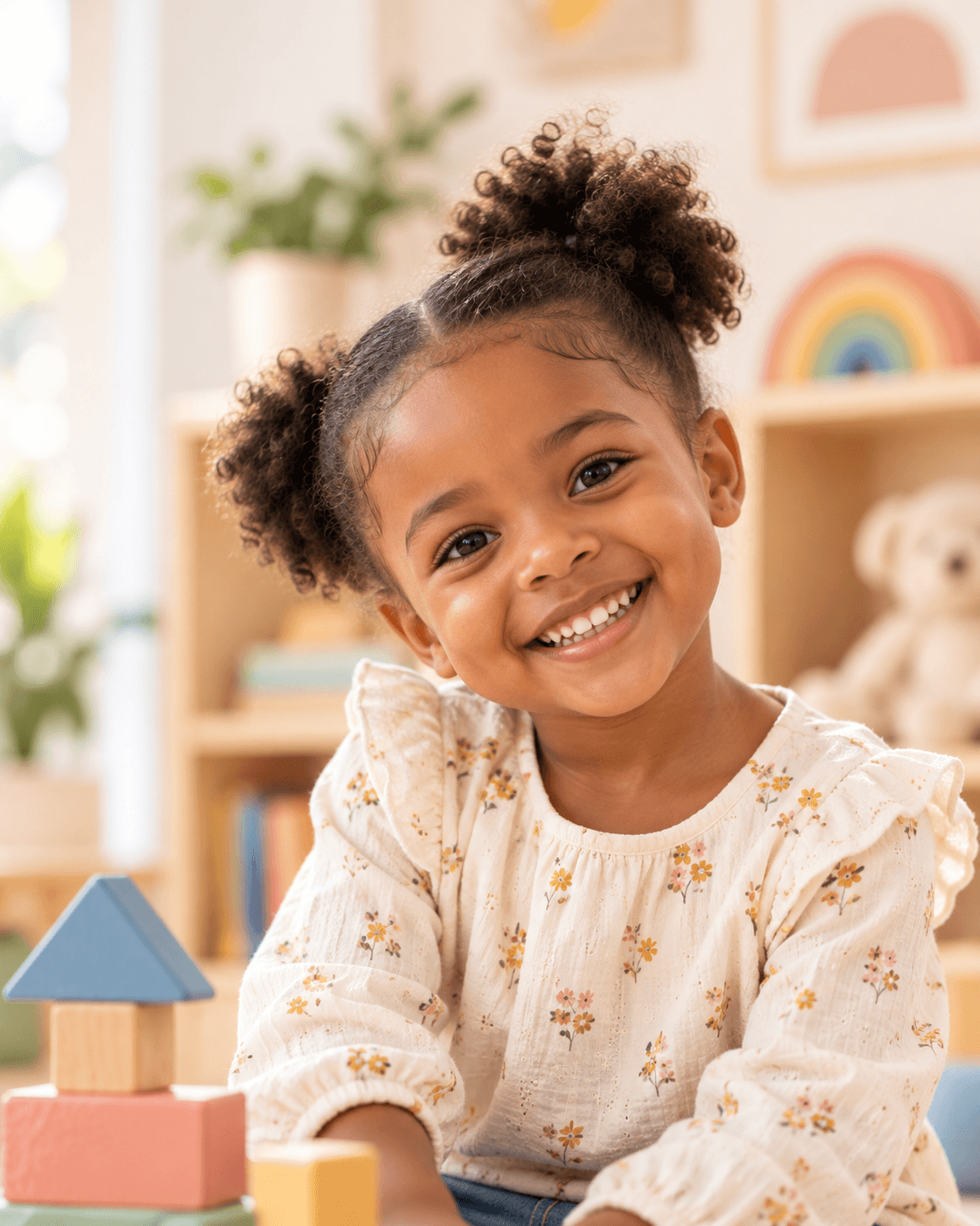 A warm early-learning classroom detail